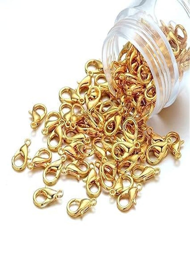 ALEVAN Jewellery Making Lobster Clasps Claw Hooks for Necklace and Bracelet Golden/Findings Fasteners Golden Color (Lobster) 100pcs - Image 2
